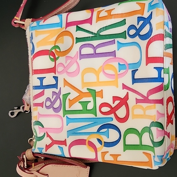 Dooney & Bourke Retro Rainbow Grafica Adjustable Strap Crossbody Bag NWOT - Picture 10 of 16